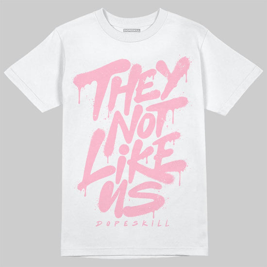 Jordan 4 "Iced Carmine" DopeSkill T-Shirt They Not Like Us Graphic Streetwear - White