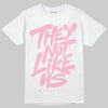 Jordan 4 "Iced Carmine" DopeSkill T-Shirt They Not Like Us Graphic Streetwear - White