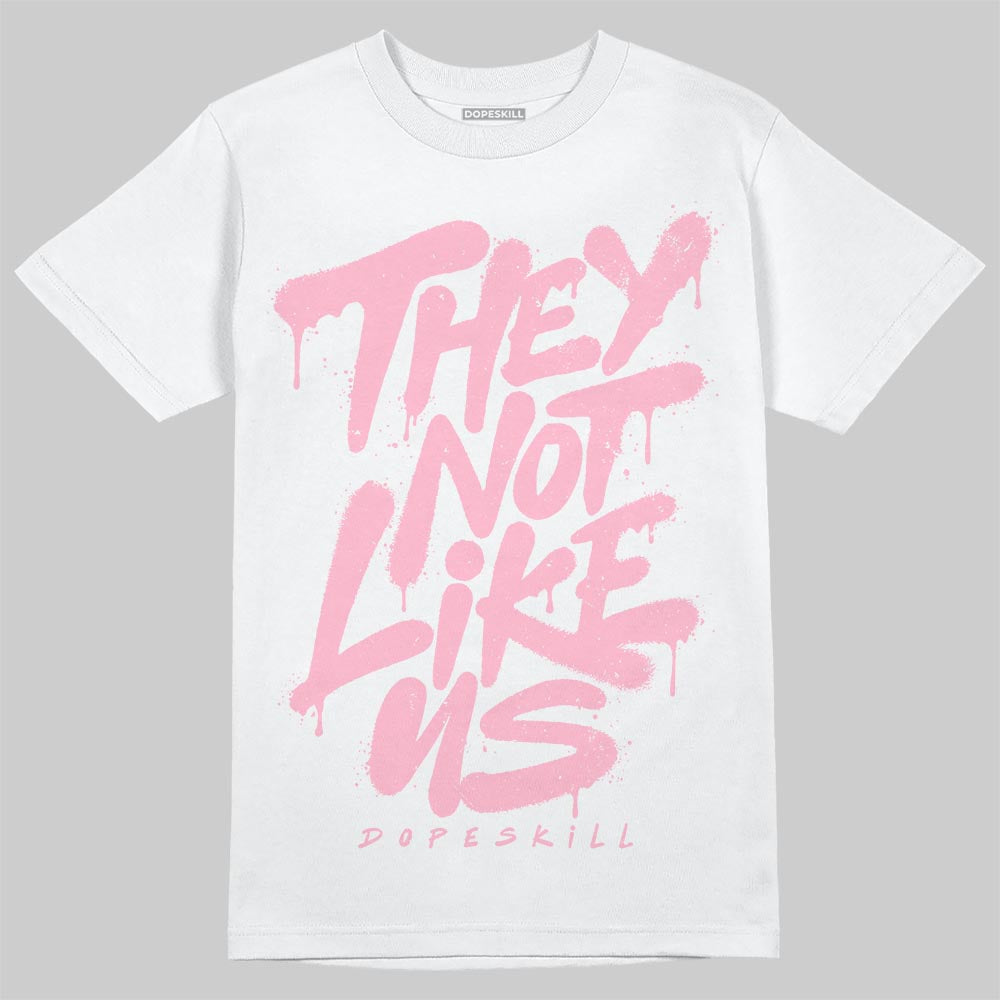 Jordan 4 "Iced Carmine" DopeSkill T-Shirt They Not Like Us Graphic Streetwear - White