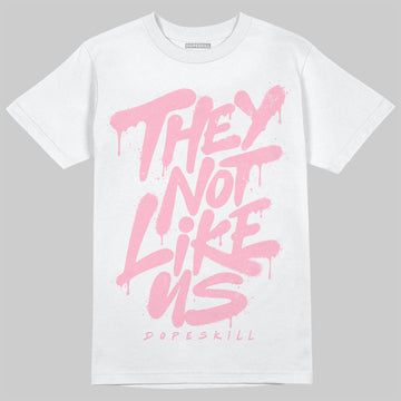 Jordan 4 "Iced Carmine" DopeSkill T-Shirt They Not Like Us Graphic Streetwear - White