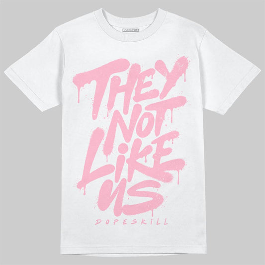 Jordan 4 "Iced Carmine" DopeSkill T-Shirt They Not Like Us Graphic Streetwear - White