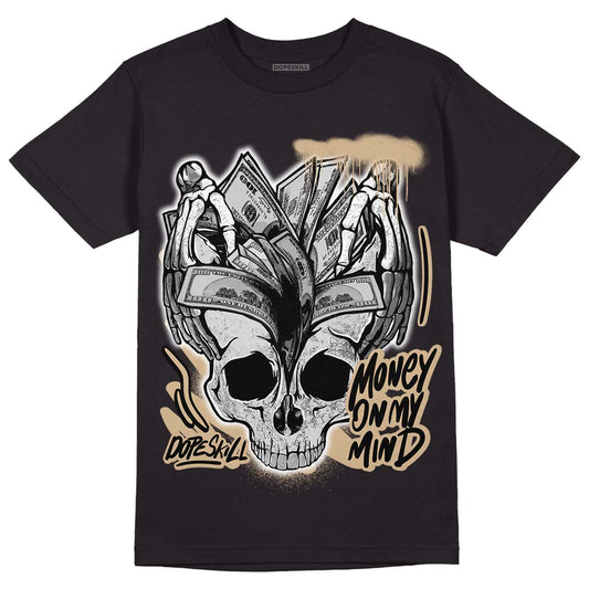 TAN Sneakers DopeSkill T-Shirt MOMM Skull Graphic Streetwear - Black