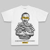 Yellow Oversize Print Scared Money Don't Make No Money DopeSkill Graphic Premium T-shirt Streetwear - White