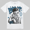 Jordan 12 French Blue DopeSkill T-Shirt Boss Up Graphic Streetwear - White 