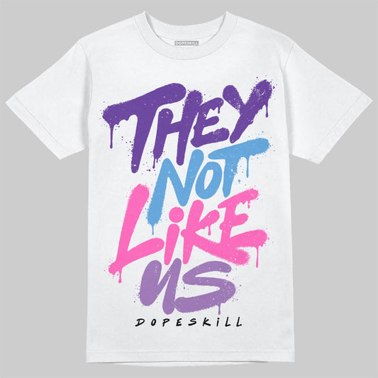 PURPLE Sneakers DopeSkill T-Shirt They Not Like Us Graphic Streetwear - White 