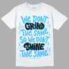 Jordan 2 Low "University Blue" DopeSkill T-Shirt Grind Shine Graphic Streetwear - White