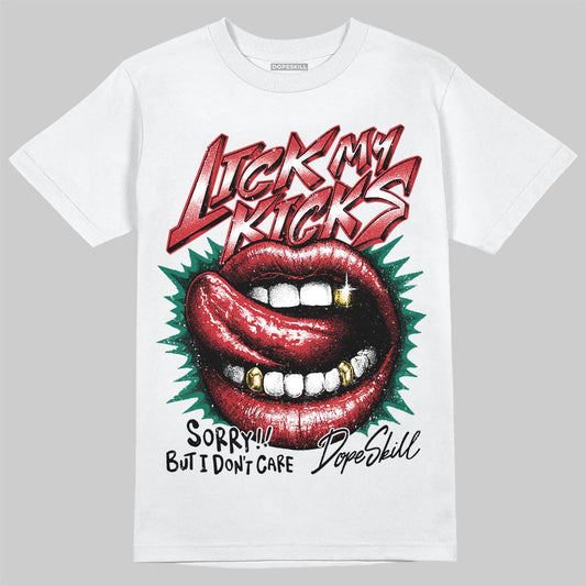 Jordan 3 Mexico 'El Vuelo' DopeSkill T-Shirt Lick My Kicks Graphic Streetwear - White
