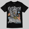 Jordan 5 Retro Wolf Grey (2026) DopeSkill T-Shirt Get Rich Graphic Streetwear - Black