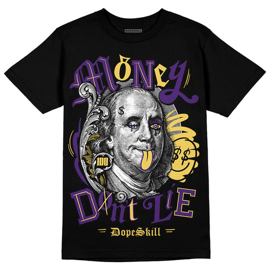 Jordan 12 “Field Purple” DopeSkill T-Shirt Money Don't Lie Graphic Streetwear - Black