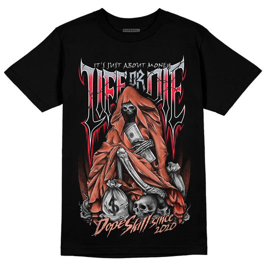 DJ Khaled x Jordan 5 Retro ‘Crimson Bliss’ DopeSkill T-Shirt Life or Die Graphic Streetwear - Black