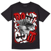 Jordan 1 Retro Low "Black Toe" DopeSkill T-Shirt Don't Quit Graphic Streetwear - Black