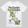 Air Max 90 x Patta Cyber and Particle Grey DopeSkill T-Shirt Play together, Stay together Graphic Streetwear - White