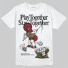 SB Dunk Low “Dark Team Red/Olive Flak” DopeSkill T-Shirt Play together, Stay together Graphic Streetwear - White