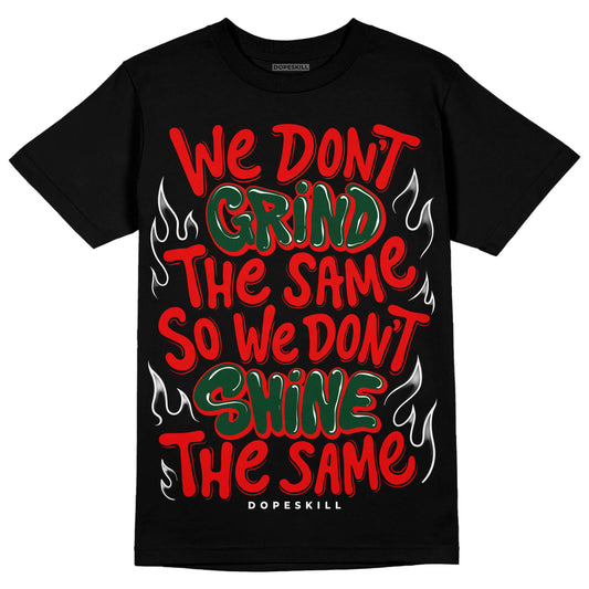 Jordan 2 White Fire Red DopeSkill T-Shirt Grind Shine Graphic Streetwear - Black