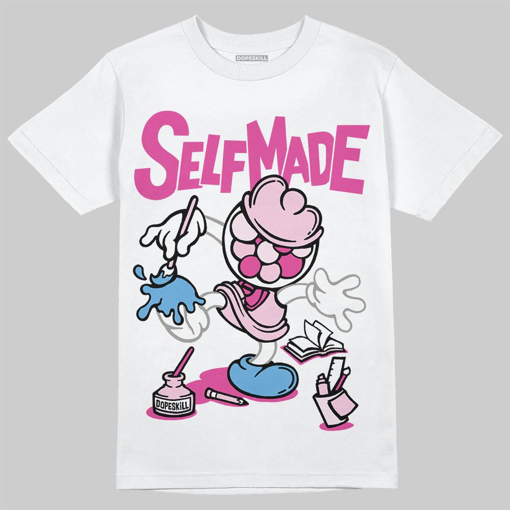 Dunk Low GS 'Triple Pink' DopeSkill T-Shirt Self Made Graphic Streetwear - White