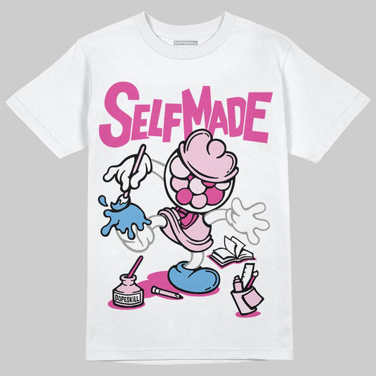Dunk Low GS 'Triple Pink' DopeSkill T-Shirt Self Made Graphic Streetwear - White