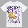 Jordan 12 “Field Purple” DopeSkill T-Shirt Speak It Graphic Streetwear - White