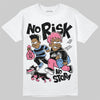 Jordan 1 High OG "Self-Expression" DopeSkill T-Shirt No Risk No Story Graphic Streetwear - White 