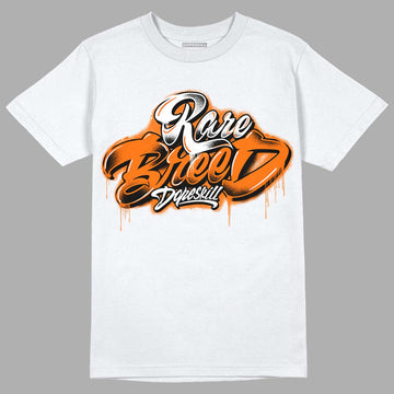 Orange, Black & White Sneakers DopeSkill T-Shirt Rare Breed Type Graphic Streetwear - White