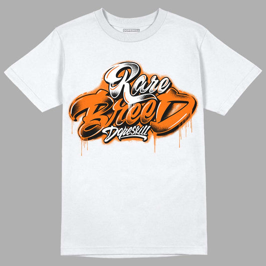 Orange, Black & White Sneakers DopeSkill T-Shirt Rare Breed Type Graphic Streetwear - White