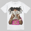 Jordan 4 “Comic” DopeSkill T-Shirt Rich Youth Graphic Streetwear - White