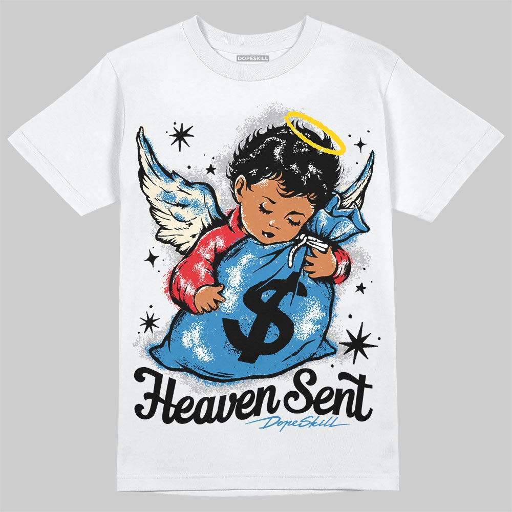 Jordan 3 Retro OG Rare Air DopeSkill T-Shirt Heaven Sent Graphic Streetwear - White