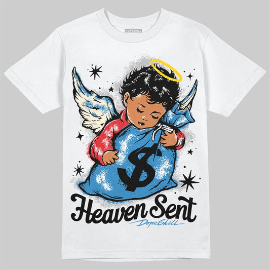 Jordan 3 Retro OG Rare Air DopeSkill T-Shirt Heaven Sent Graphic Streetwear - White