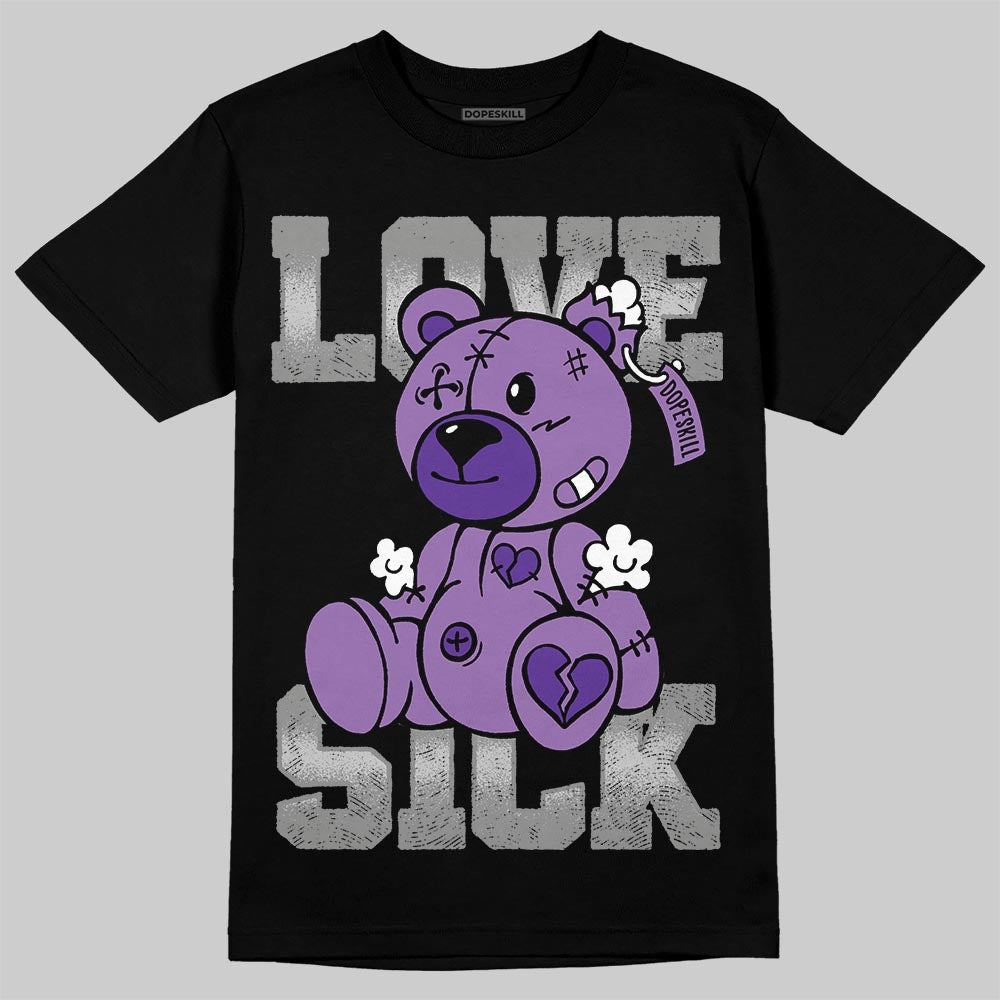 PURPLE Sneakers DopeSkill T-Shirt Love Sick Graphic Streetwear - Black