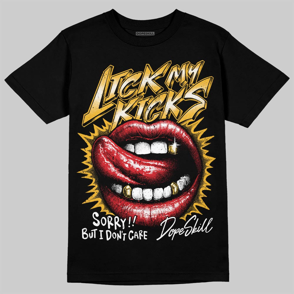 Jordan 5 'Tokyo' DopeSkill T-Shirt Lick My Kicks Graphic Streetwear - Black