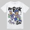 Jordan 1 Retro Low OG Zion Williamson Voodoo Alternate DopeSkill T-Shirt No Risk No Story Graphic Streetwear - White 