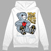 Jordan 13 “Blue Grey” DopeSkill Hoodie Sweatshirt Love Kills Graphic Streetwear - White 