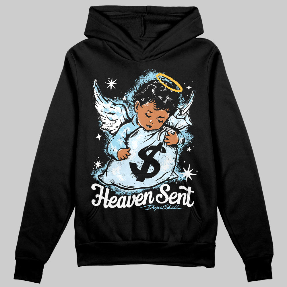 Vans Knu Stack Vintage Satin Dream Blue DopeSkill Hoodie Sweatshirt Heaven Sent Graphic Streetwear - Black