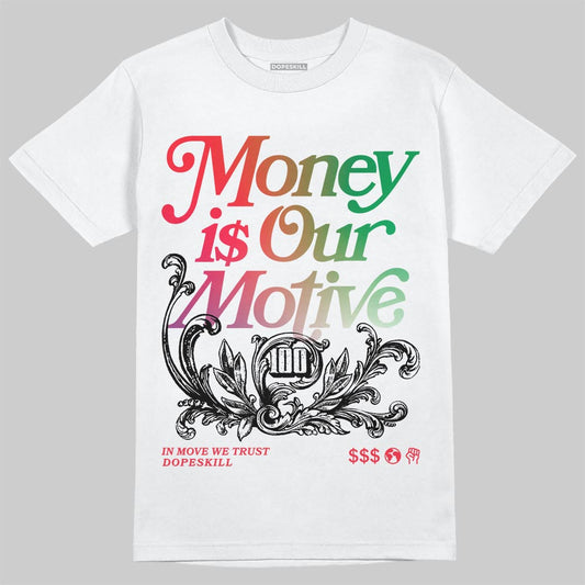 Jordan 11 City Pack “285” Atlanta DopeSkill T-Shirt Money Is Our Motive Typo Graphic Streetwear - White
