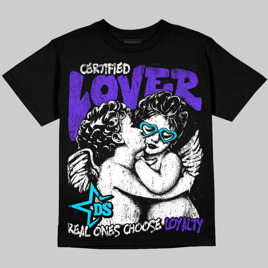 Jordan 6 "Aqua" DopeSkill T-Shirt Real Ones Choose Loyalty Graphic Streetwear - Black