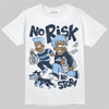 Asics Gel-Cumulus 16 Wash/Independence Blue DopeSkill T-Shirt No Risk No Story Graphic Streetwear - White 