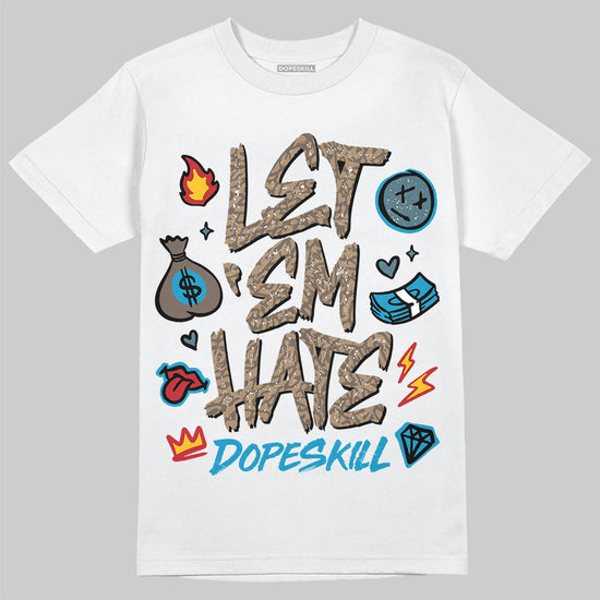 Jordan 3 GS “We Outside” DopeSkill T-Shirt Let 'em Hate Graphic Streetwear - White