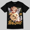 Jordan 5 Olive DopeSkill T-Shirt Real Ones Angel Graphic Streetwear - Black
