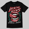 Jordan 3 Mexico 'El Vuelo' DopeSkill T-Shirt Lick My Kicks Graphic Streetwear - Black