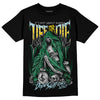 Jordan 5 “Lucky Green” DopeSkill T-Shirt Life or Die Graphic Streetwear - Black