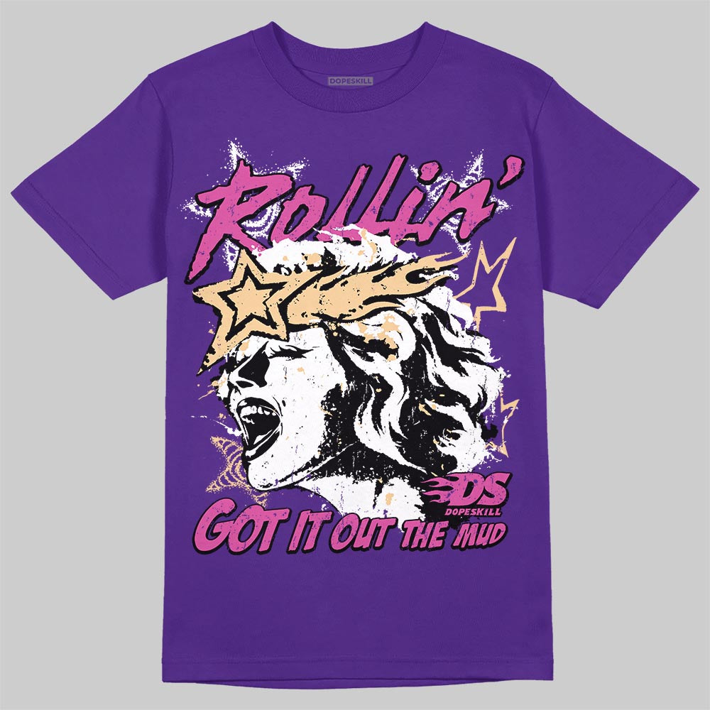 PURPLE Sneakers DopeSkill T-Shirt Got It Out The Mud Graphic Streetwear - Purple