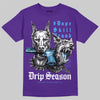 Purple Sneakers DopeSkill T-Shirt New Drip Season Graphic Streetwear - Purple