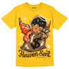 Yellow Sneakers DopeSkill Gold T-Shirt Heaven Sent Graphic Streetwear