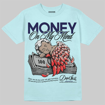 Dunk Low GS “Glacier Blue” DopeSkill Chambray T-shirt MOMM Graphic Streetwear