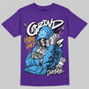 Purple Sneakers DopeSkill T-Shirt Grind Pray Graphic Streetwear - Purple