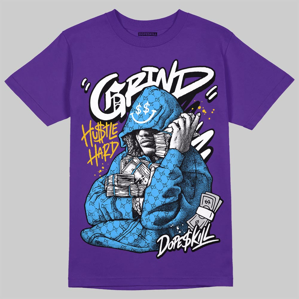 Purple Sneakers DopeSkill T-Shirt Grind Pray Graphic Streetwear - Purple