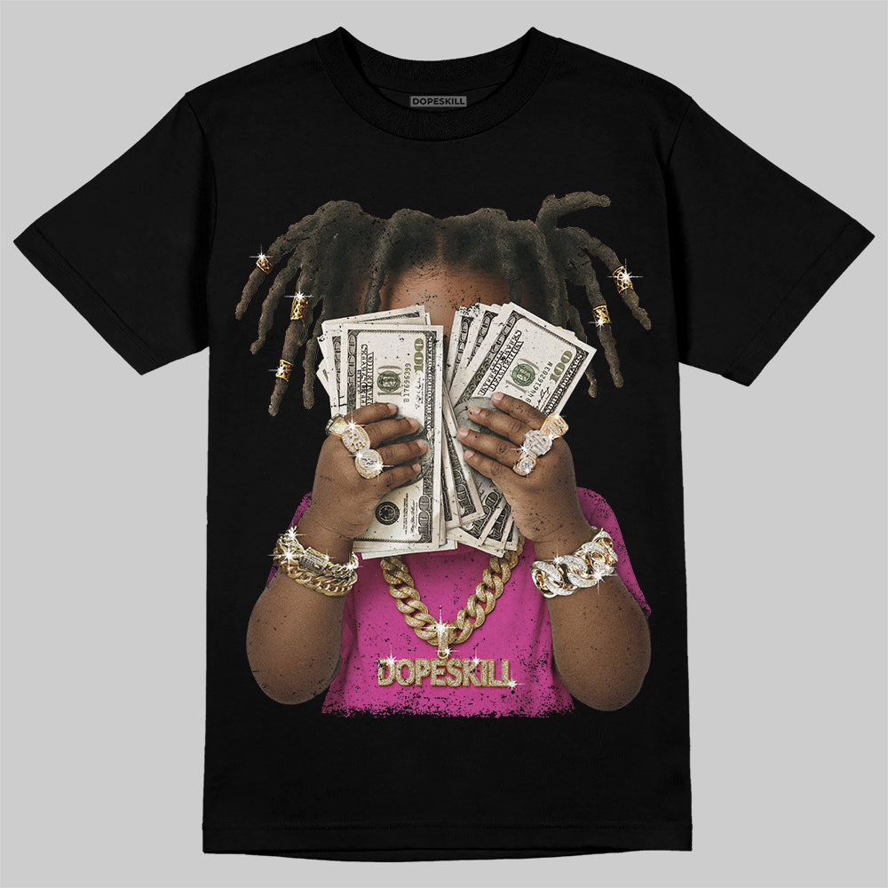 Jordan 4 “Comic” DopeSkill T-Shirt Rich Youth Graphic Streetwear - Black