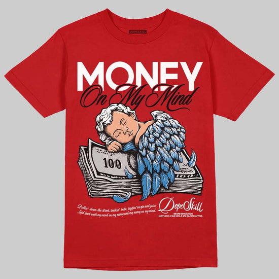 Jordan 5 Retro Fire Red Black Tongue (2025) DopeSkill T-Shirt MOMM Graphic Streetwear - Red
