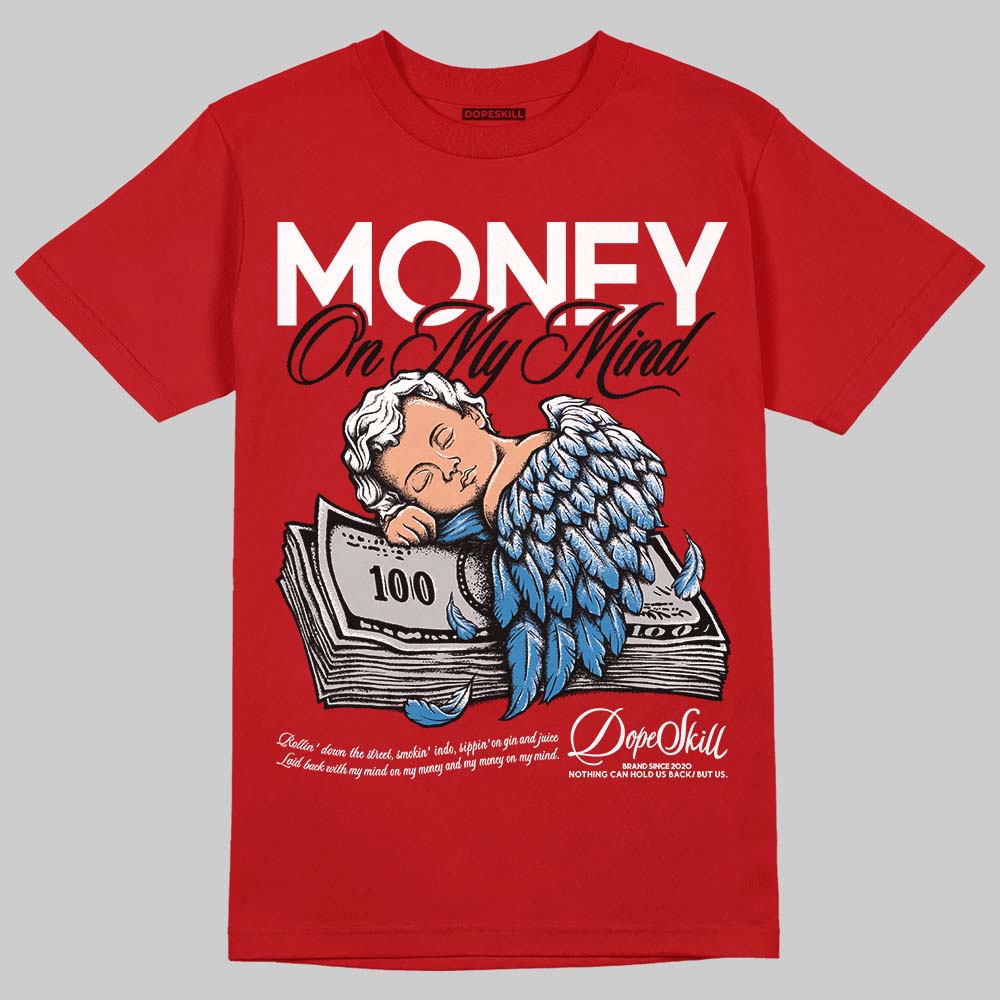 Jordan 5 Retro Fire Red Black Tongue (2025) DopeSkill T-Shirt MOMM Graphic Streetwear - Red