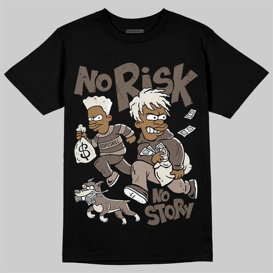 New Balance 204L Mushroom DopeSkill T-Shirt No Risk No Story Graphic Streetwear - black