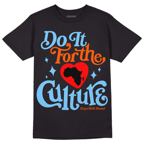 Dunk Low Futura University Blue DopeSkill T-Shirt Do It For The Culture Graphic Streetwear - Black